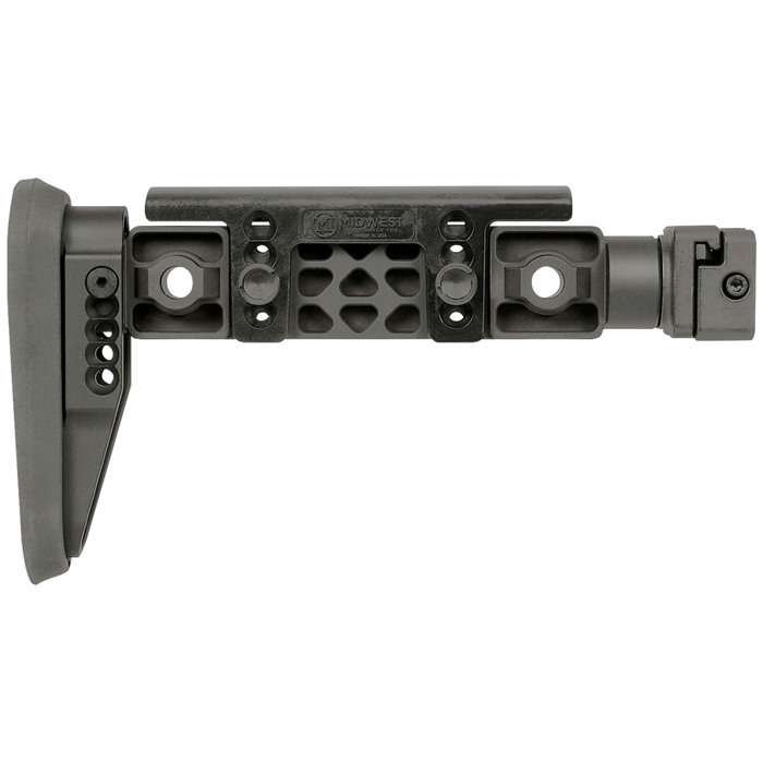 Midwest Industries MI-ALPHA-FBS Fixed Beam Stock 1913 Rail Matte Black