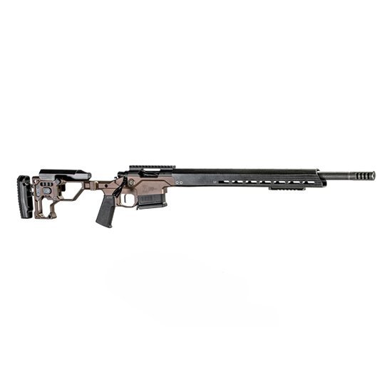 Christensen Arms Modern Precision Ultra-Lightweight 6mm Creedmoor Rifle, 24" Carbon Fiber Barrel, Black Nitride Finish, Desert Brown Folding Stock