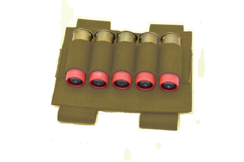 Tac Shield T7085CY Tactical Shotgun Shell Holder Coyote 5Rd