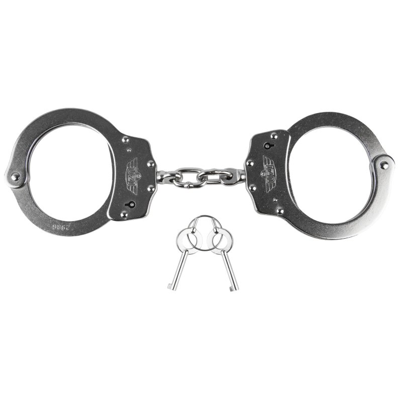 Caliber Gourmet CampCo UZI-HC-C-S Handcuff Chain Silver