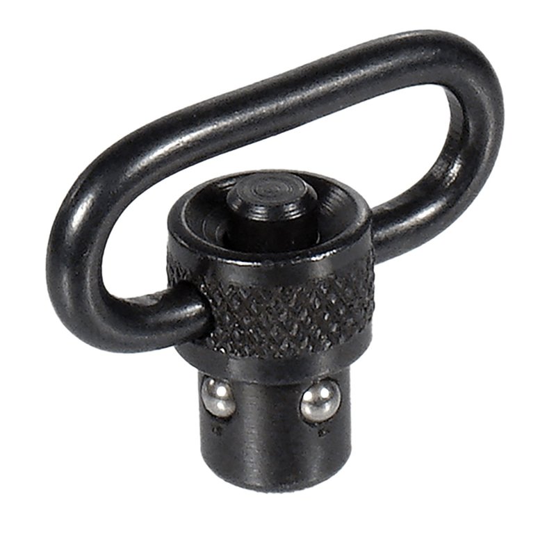 UTG Leapers TLQDSW08A QD Sling Swivel 1" Push Button Black Steel