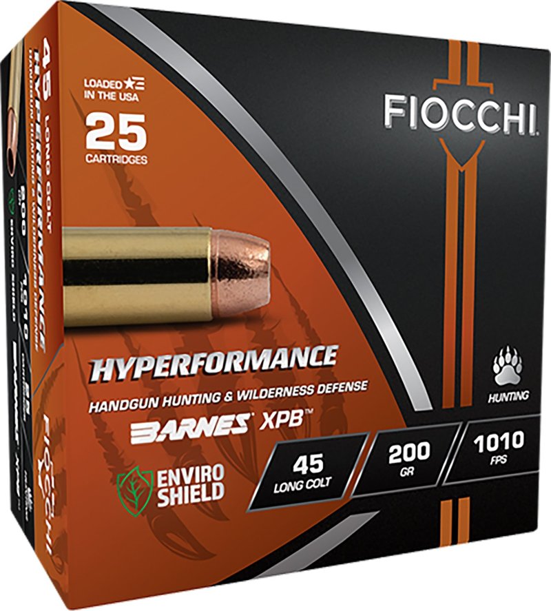 Fiocchi 45LCBA Hyperformance 45 Colt 200gr XPB 25/Box Hunting Ammo