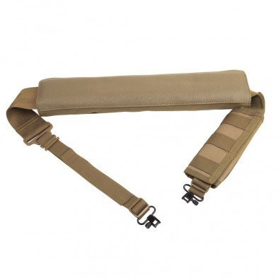 NcStar AASHT Shotgun Bandolier Adjustable Sling with Swivels Tan
